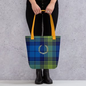 ROYAL BLUE TARTAN PLAID Tote bag