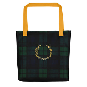 ROYAL GREEN TARTAN PLAID Tote bag