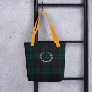 ROYAL GREEN TARTAN PLAID Tote bag