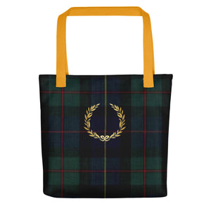 ROYAL NAVY TARTAN PLAID Tote bag