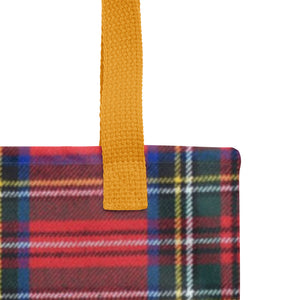 RED PLAID Tote bag