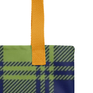 ROYAL BLUE TARTAN PLAID Tote bag