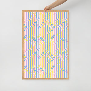 TIKI Framed matte paper poster