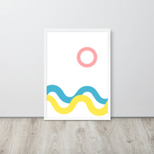 Load image into Gallery viewer, SEA AND SKY Framed matte paper poster
