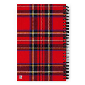 RED TARTAN Spiral notebook