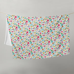 FLOWER GARDEN Throw Blanket