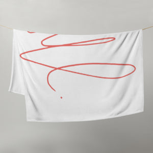 MODERN ART RED SWIRL Throw