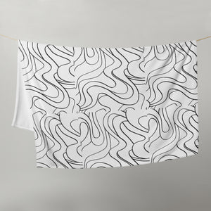 MODERN WAVES Throw Blanket