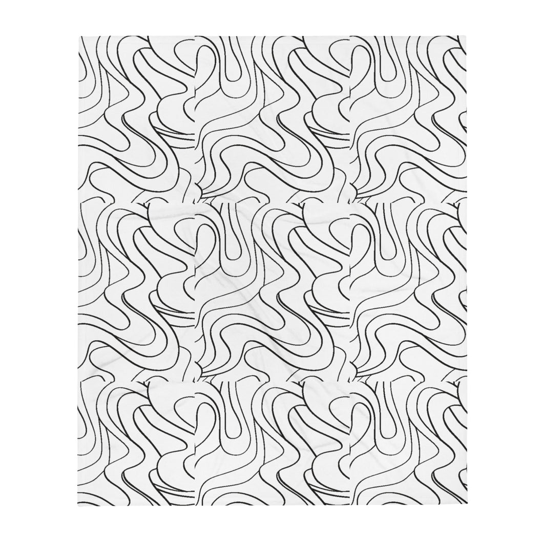 MODERN WAVES Throw Blanket