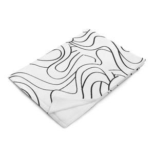 MODERN WAVES Throw Blanket