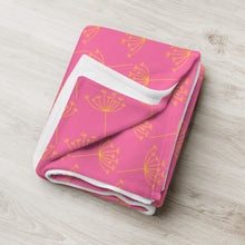 Load image into Gallery viewer, GOLD FLOWER Throw Blanket

