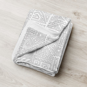 GRAY MODERN PRINT Blanket