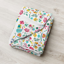 Load image into Gallery viewer, FLOWER GARDEN Throw Blanket
