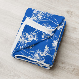 COASTAL Royal Blue Throw Blanket