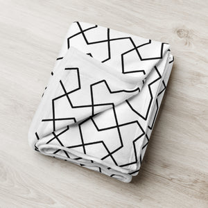 MODERN GEO LINES Throw Blanket