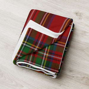 RED TARTAN Throw