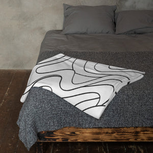 MODERN WAVES Throw Blanket