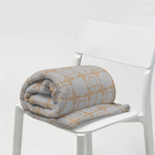 Load image into Gallery viewer, ROYAL GOLD AND GRAY Throw Blanket
