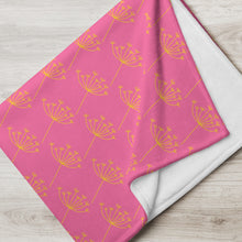 Load image into Gallery viewer, GOLD FLOWER Throw Blanket
