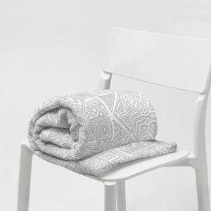 GRAY MODERN PRINT Blanket