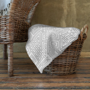 GRAY MODERN PRINT Blanket