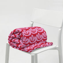 Load image into Gallery viewer, MODERN PINK FLORAL Throw Blanket
