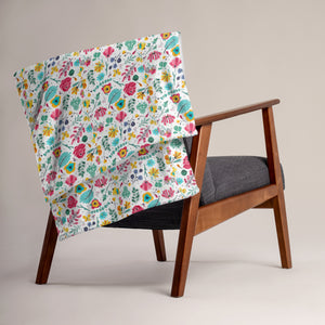 FLOWER GARDEN Throw Blanket