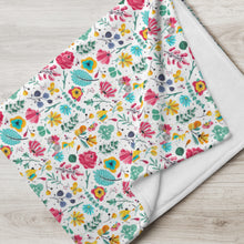 Load image into Gallery viewer, FLOWER GARDEN Throw Blanket
