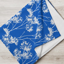 Load image into Gallery viewer, COASTAL Royal Blue Throw Blanket
