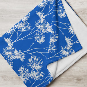 COASTAL Royal Blue Throw Blanket