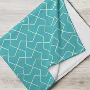 MODERN GEO LINES Throw Blanket