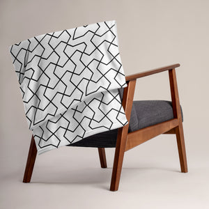 MODERN GEO LINES Throw Blanket