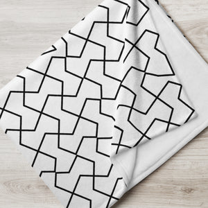 MODERN GEO LINES Throw Blanket