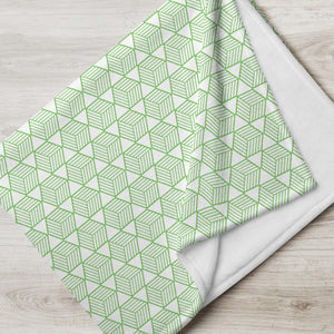 GEO GREEN Throw Blanket