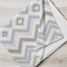 Load image into Gallery viewer, MODERN CHEVRON Throw Blanket
