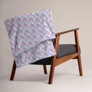 MODERN HEARTS Throw Blanket