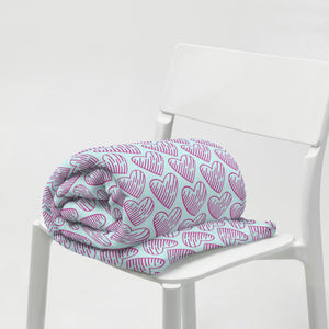 MODERN HEARTS Throw Blanket