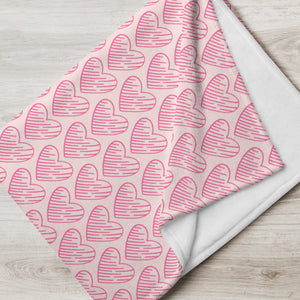 MODERN HEARTS Throw Blanket