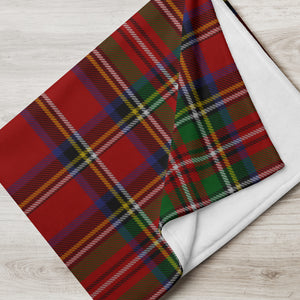 RED TARTAN Throw