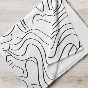 MODERN WAVES Throw Blanket