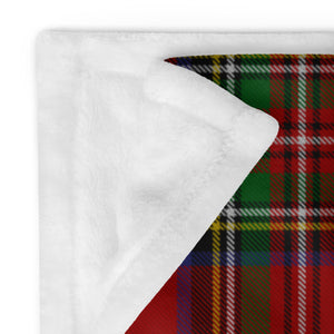 RED TARTAN Throw