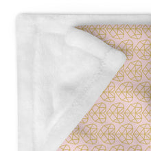 Load image into Gallery viewer, GOLDEN HEARTS Throw Blanket
