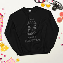 Load image into Gallery viewer, WHAT A PURRRFECT DAY Unisex Sweatshirt
