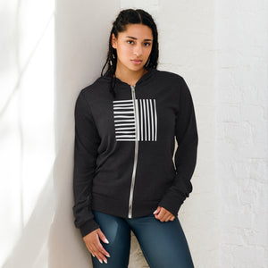 BARS & STRIPES Unisex zip hoodie