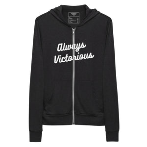 ALWAYS VICTORIOUS Unisex zip hoodie