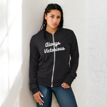 Load image into Gallery viewer, ALWAYS VICTORIOUS Unisex zip hoodie
