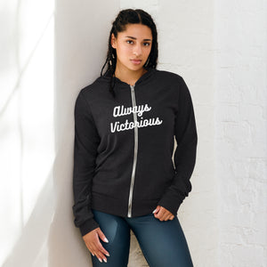 ALWAYS VICTORIOUS Unisex zip hoodie