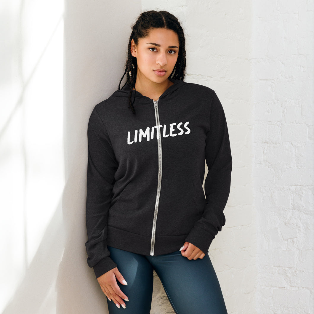 LIMITLESS Unisex zip hoodie