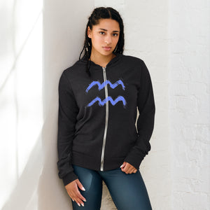 WAVE Unisex zip hoodie