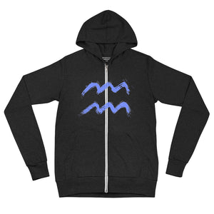 WAVE Unisex zip hoodie